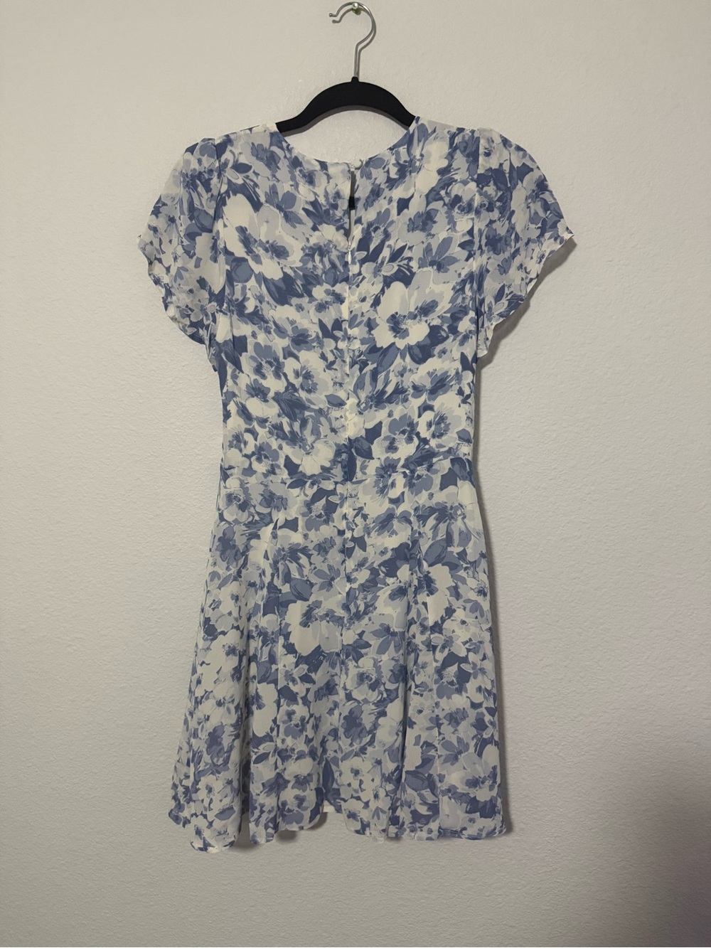 Reformation Blue & White Floral Mini Dress B3 - Picture 7 of 13